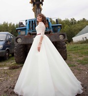 Классное свадебное платье!5000т.р.